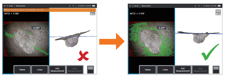 三維立體測量法可以驗證選點及測量的正確性 三維立體測量法可以驗證選點及測量的正確性