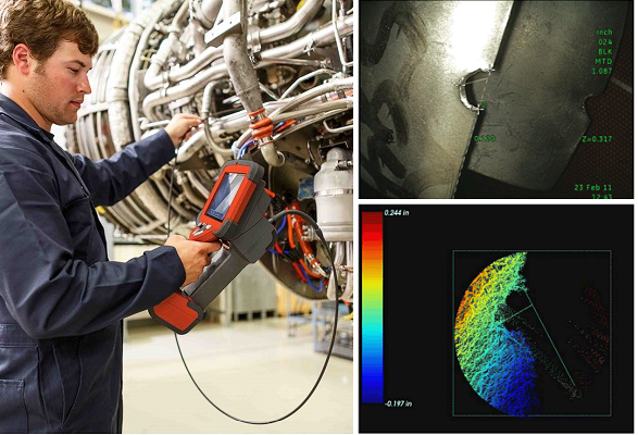 使用韋林工業(yè)內(nèi)窺鏡查找并測量缺陷 使用韋林工業(yè)內(nèi)窺鏡查找并測量缺陷
