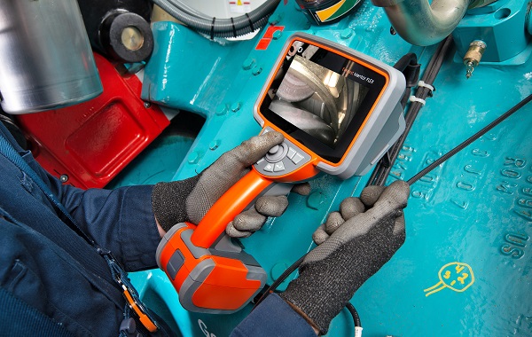 工業內窺鏡目視檢測現場